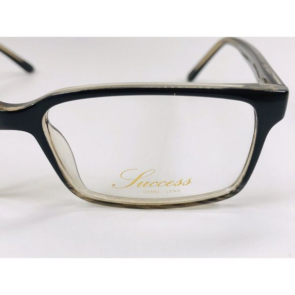 New Designer Inspired SUCCESS SS-108 Black Fade Eyeglasses 55mm with Case - Picture 8 of 10